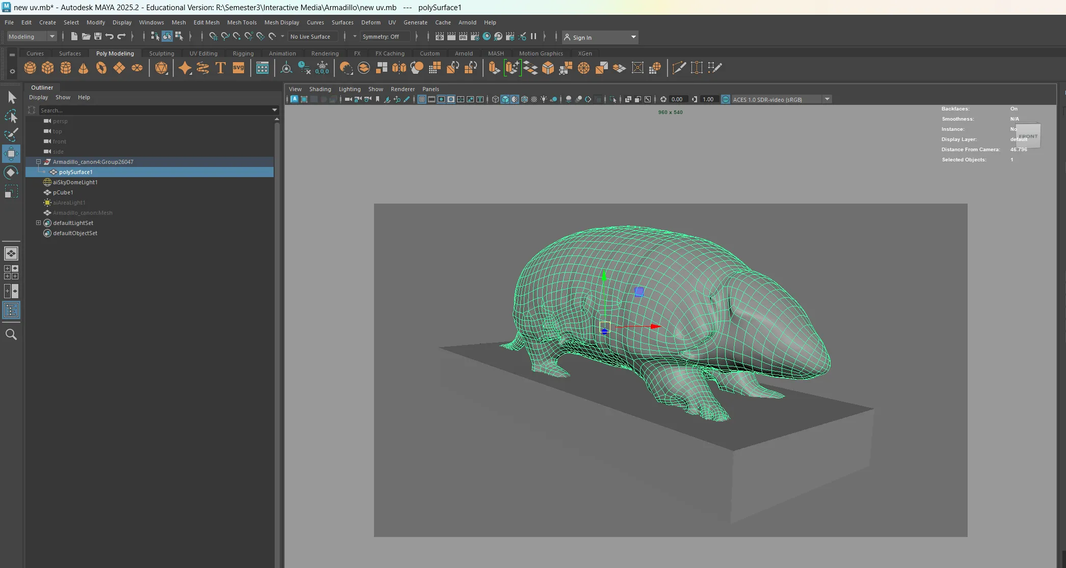 Retopology in Maya
